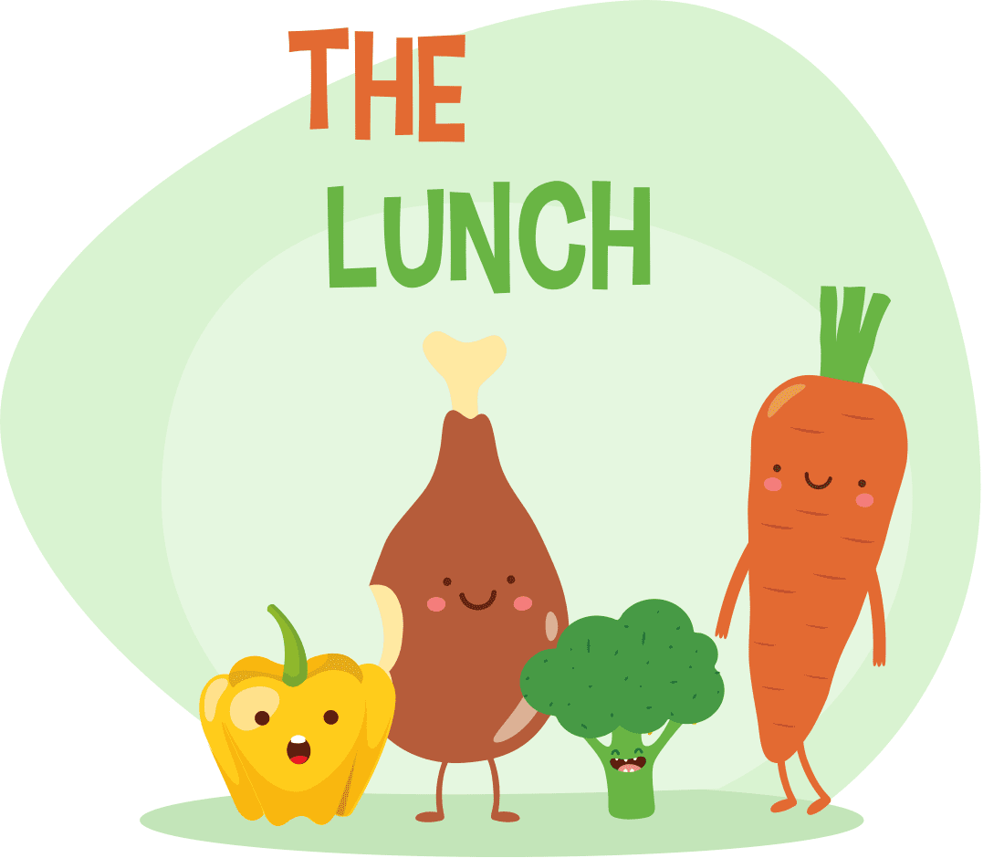 healthy lunch cartoon