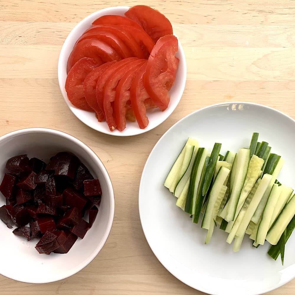 Piadine con verdure e salsa allo yogurt - Preparazione 6