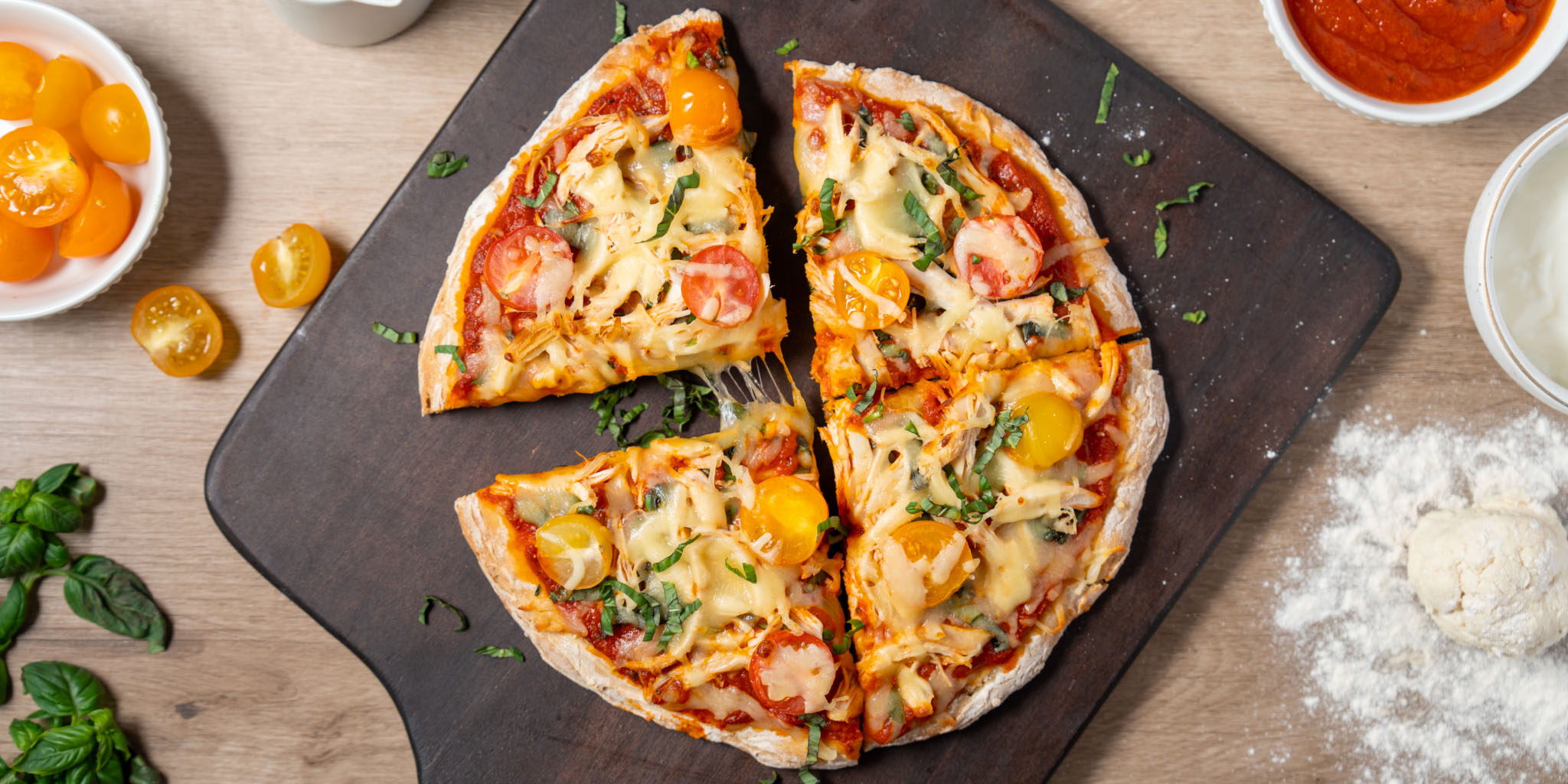 Chicken Margherita Pizza-image