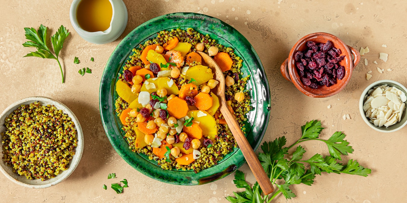 Couscous aux légumes et aux épices marocaines facile : découvrez