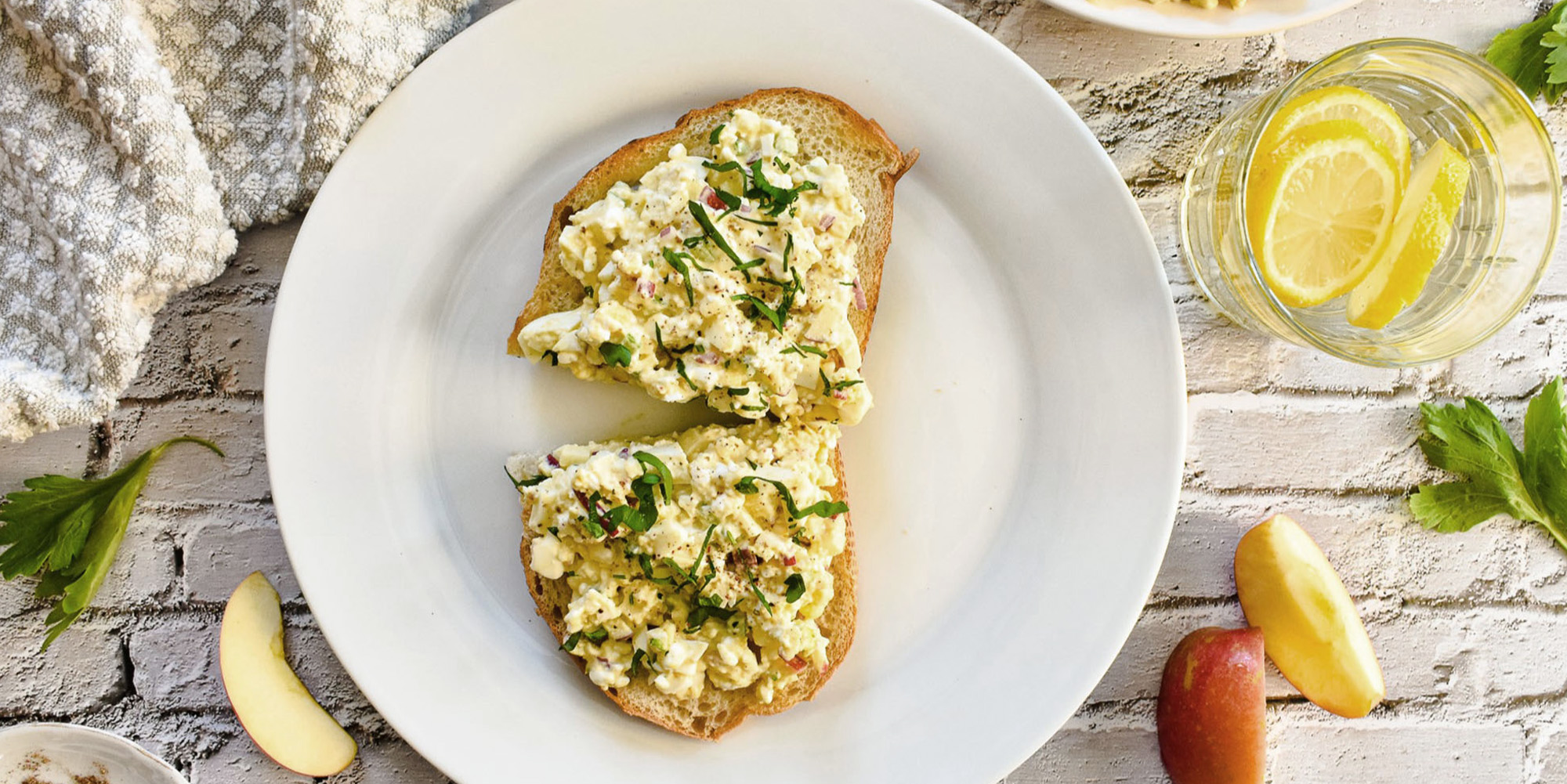 Savory Egg Salad with Apples