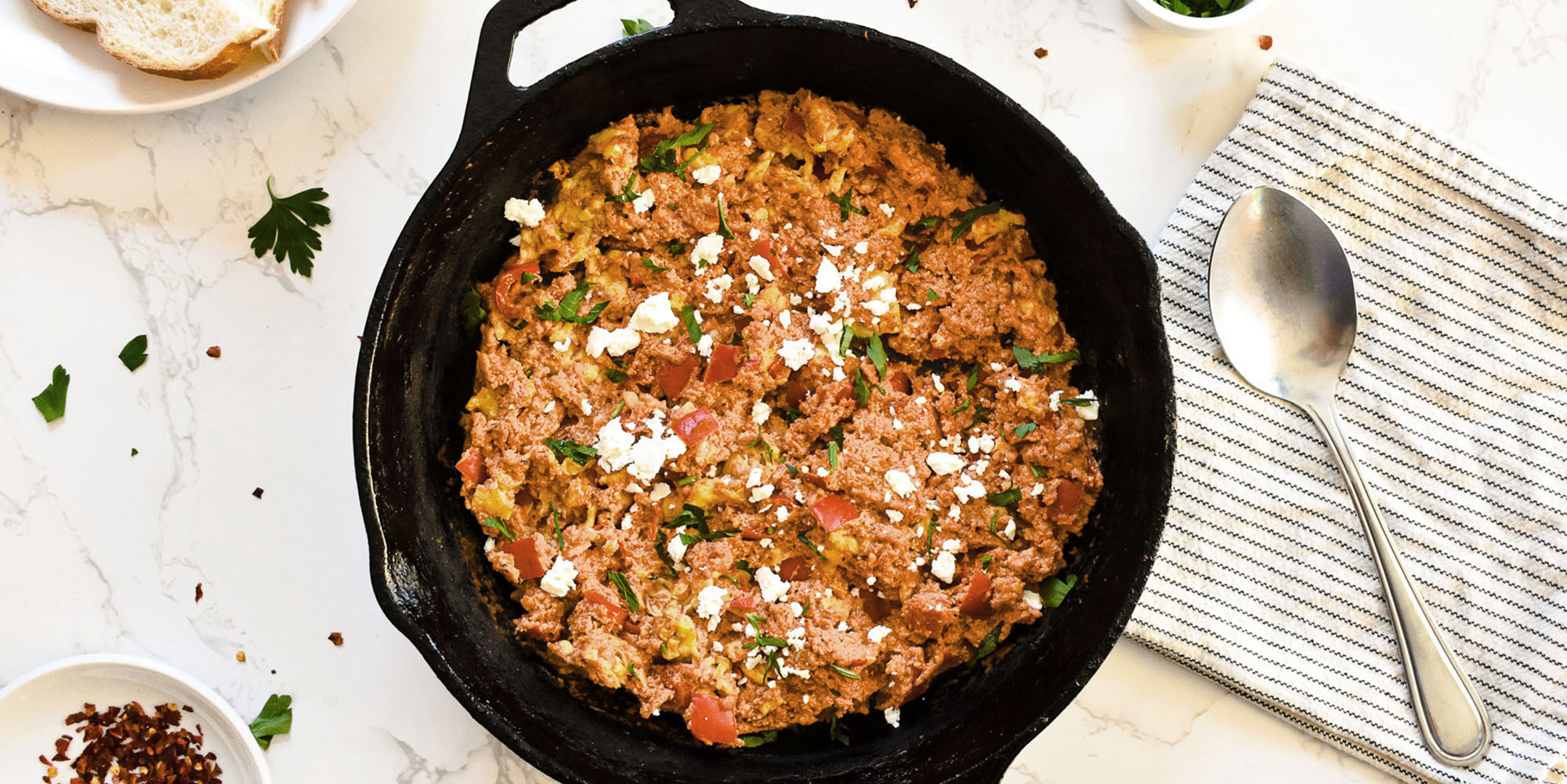 Shakshuka Scrambled Eggs