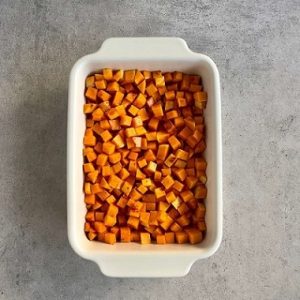 Tarte butternut, chèvre frais & miel