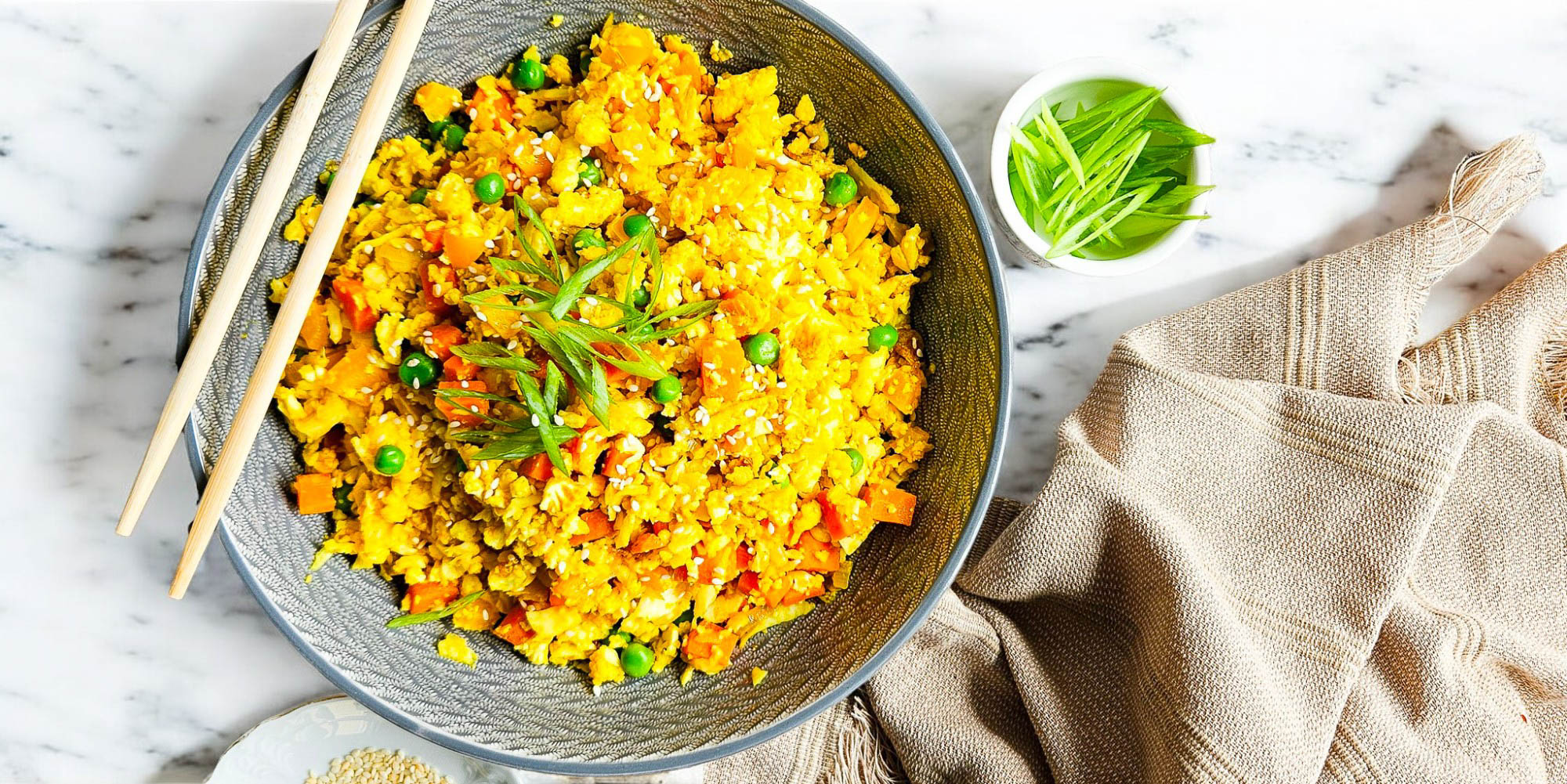 Golden Cauliflower “Fried Rice”