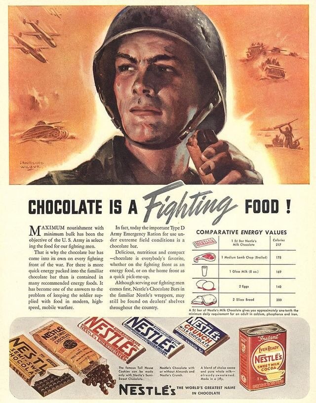 Publicité Nestlé, 1940