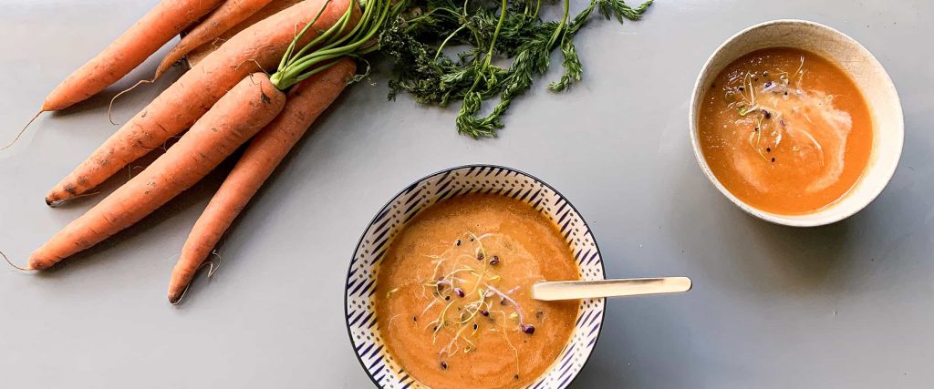 Velouté de carottes au lait de coco - Yuka
